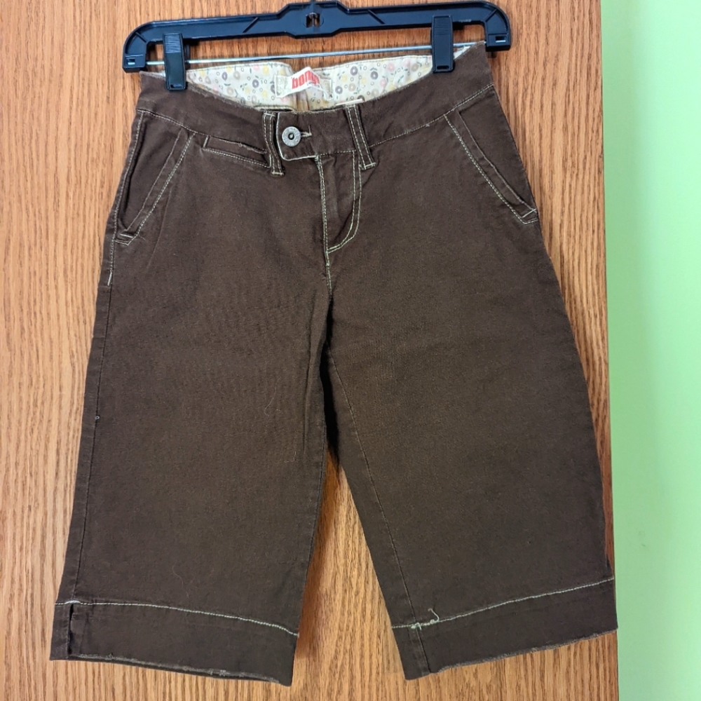 NWOT Bongo Let Me B Distressed Bermuda Shorts